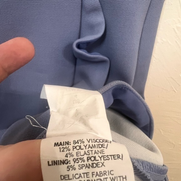 Nicholas Bandage Frill Wrap dress blue size 4 - Picture 6 of 10